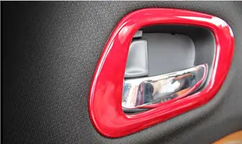Avto Stylings rdeče dekoracijo notranjosti avtomobila volan kritje trim okvir Nalepke Za Honda HR-V SSF Vezel 2016 2017 2018 C1077