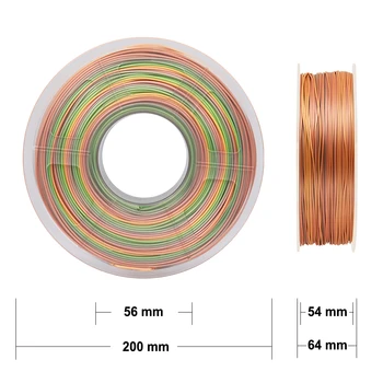 Enotepad 1.75 mm nitke svile mavrica za 3d 3D tiskalnik za Tiskanje Materialov z Vakuumsko pakiranje Tujini Skladišča