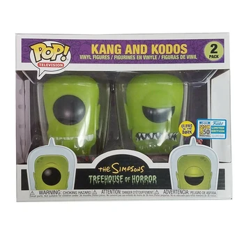 Funko POP Simpsons, ki se Sveti V temi Risank Anime Treehouse Groze Kang in Kodos Vinil figuric Model Igrače