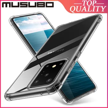 Musubo Luksuzni Primeru Za Samasung Galaxy S20 Ultra S20 Plus S9 S10 Opomba 10 + 5 G Pokrov Prozoren Shockproof Silikon Zaščita