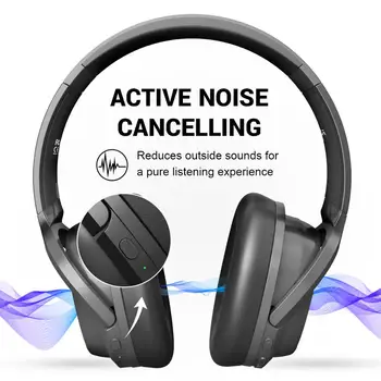 EKSA Brezžične Slušalke E5 5.0 Bluetooth Slušalke, Aktivni šumov Zložljive Brezžične Slušalke Z Mikrofonom 920mAh Za XIAOMI