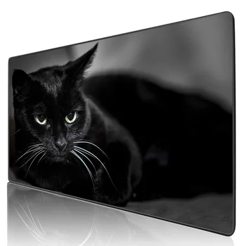XGZ Črna Mačka z Sijoče Lase Gaming Miška Ploščica Računalnika, Prenosnika Tipkovnico Mat Železnica Gume Proti drsenju Velikosti Mousepad