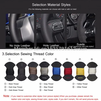 Za Mazda 3 Axela 2020 Črni Usnjeni DIY Avto Volan Kritje Avto Dodatki