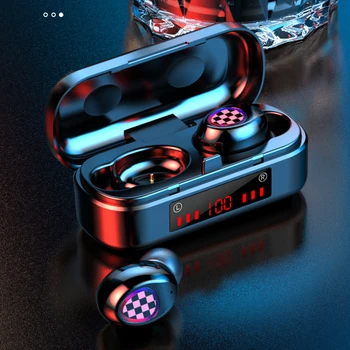 V7 TWS Brezžične Slušalke Bluetooth V5.0 Šport, Moda Prenosne Slušalke Gaming LED Moč Zaslonu Slušalke za IOS in Android
