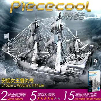 3D DIY Kovinski Puzzle Model Piratske Ladje Rezanje Jigsaw Najboljših Darila Za Ljubimec Prijatelji Otrok Zbirka Izobraževalnih Igrač