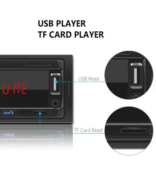 1-Din Avto Stereo Audio Bluetooth MP3 Predvajalnik LED Zaslon AUX, USB, FM Podporo MP3 Radio za Avto Daljinsko upravljanje Predvajalnika Glasbe SWM-1030