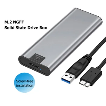 M2 SSD Primeru, M. 2 USB 3.0 NGFF Zunanji Trdi Disk Polje za NGFF SATA B M+B Tipka SSD Ohišje M. 2 2230 2242 2260 2280
