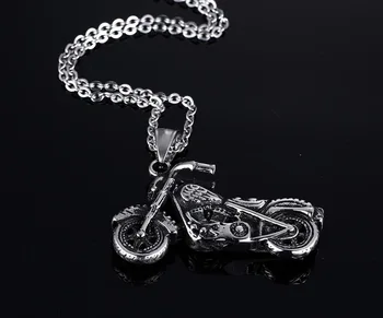 QWC FE11 iz nerjavečega jekla ogrlica vroče prodajajo zlato barvo vrh kakovosti samskih žensk, 41mm Motocikel darilo za ženske, nakit
