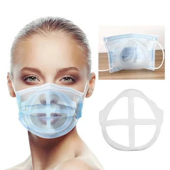 Maska nosilec 3D Večkratno uporabo Dihanje Šminka Varstvo Stojalo Notranjo Podporo Nos Povečanje manevrskega Prostora Usta Imetniki