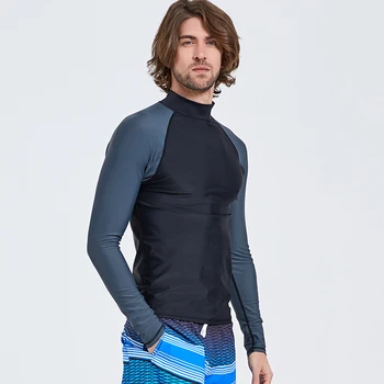 SBART Moških Dolg Rokav Rashguards deskanje Lycra obleko Snorkeling Windsurf Anti-UV potapljaško obleko Srajco Potapljanje T-Majice za Deskanje