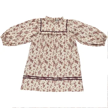 Pred prodajo 2020 Novo Beo Dekleta Cvetlični Obleko Otrok Princesa Obleko Jeseni Dolg Rokav Obleka
