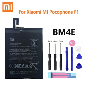 Prvotne Xiao mi Zamenjava Baterije BM4E Za Xiaomi MI Pocophone Poco F1 baterija Pristna Telefon Baterija 4000 mah
