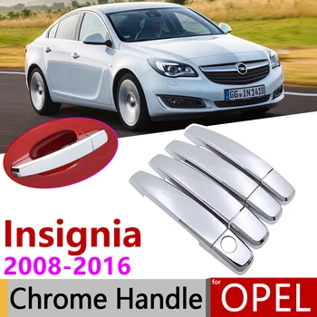 Za Opel Insignia A MK1 2008~2016 Vauxhall Holden, Buick Regal Chrome Vrat Ročaj Kritje Trim Nastavite 2009 2013 Pribor Nalepke
