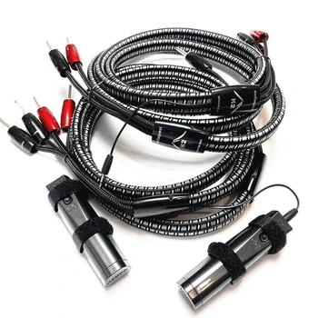 Hi-fi Avdio K2 zvočniški kabel 72V ogljikovih DBS serije 1000 srebro Banana lopata plug bi žice, kabli