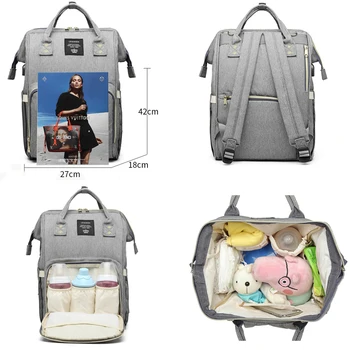 LEQUEEN Mamica Vrečko Multi-funkcionalne Velike Zmogljivosti, Mamica vrečko vrečko 2020 Novo Nadgradnjo dojenček, torba