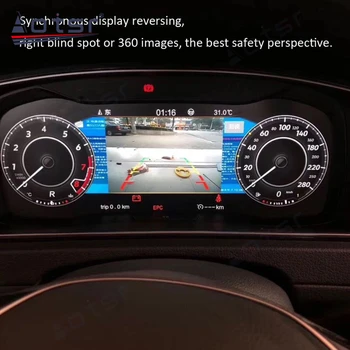 Za VW B8 PASSAT CC golf 7 GTI Teramont Varianta LCD Android Avto Instrument nadzorni Plošči Zaslona Vodja Enote GPS Navigacija Multimedia