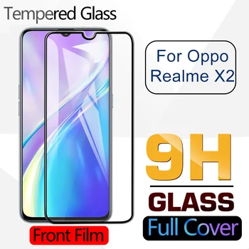 5pcs 9D Kaljeno Steklo Za Nasprotnega Realme X2 X X50 6i 6pro X50pro Screen Protector Spredaj Film black Polno Kritje 9H x2 pro stekla
