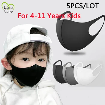 5Pcs/veliko Za 4-11 Let Otroci Otrok Usta Masko dokaz Onesnaževanja Masko PM2.5 Zrak Prahu Maske Stroj & Večkratno Uporabo Usta Pokrov