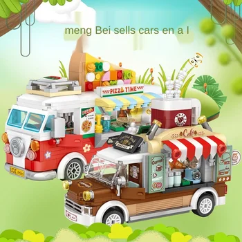 Loški Mini Diamond Blocks Avto Igrače za Otroke Mikro Bloki Mario Opeke za Fante, Dekleta DIY 3D Model Bloki Otroke, Izobraževalne Igrače