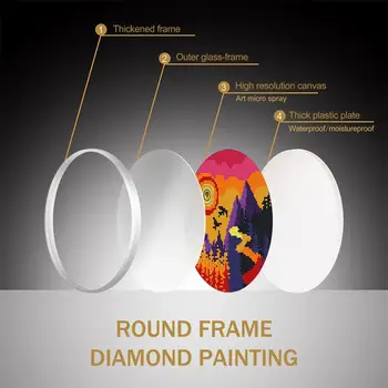 Nov Prihod Pokrajino Vzorec Zidana Tessles Diamond Slika Z Okvirjem Barvo Polje Diamond Vezenje Doma Dekoracijo Prijatelj Darilo