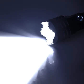 XHP160 Svetilka Močna LED Zoom Baklo Polnilna Svetilka Najsvetlejši Luči Taktično Lov Kampiranje zoom tabor Bliskavica