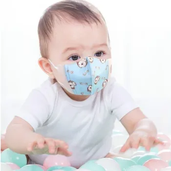 10pcs Risanka za Otroke Usta Maske Dekleta Enkratno uporabo 3d Stereoskopski Štirih Nadstropjih Fant Dekle Otroka Dihanje Baby Otroci Maske