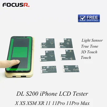 Brezplačna Dostava DL S200 iPhone LCD Programer Res Ton 3D Dotaknite Senzorja Svetlobe, Orodje za Popravilo prejete Za iPhone X XS XSM 11P 11PM Zaslon