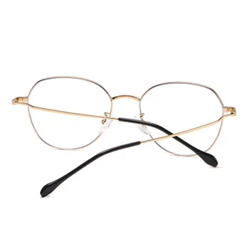 OEYEYEO Moda Kovinski Full Frame Očala Velik Okvir Anti Računalnik Modra Svetloba Eye Glasses Umetnosti Retro Moda Trend Očala