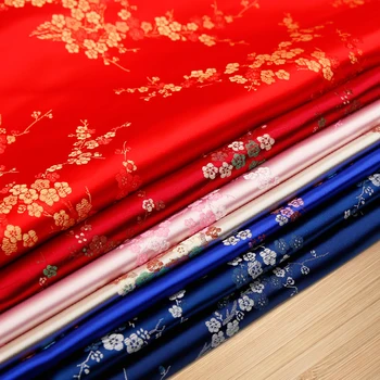 Žakarske tkanine Brocade Tkanine za šivanje Kimono in Cheongsam saten tkanine za DIY