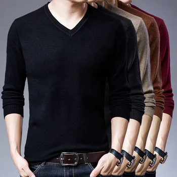 Prevelik priložnostne barva dno majica plus velikost XL pulover proti-vrat moški ohlapen pulover puloverju pulover