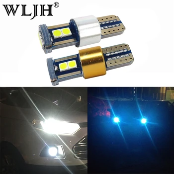 WLJH 2x Canbus T10 W5W Parkiranje Led Luči Svetilke Žarnice za Fiat 500 500 C Hyundai i30 Tucson Jeep Cherokee Wrangler Kia Rondo 2018