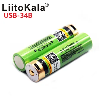 2019 LiitoKala USB 3,7 V Novo Izvirno NCR18650B 3,7 v 3400ma Li-ion USB Baterija za ponovno Polnjenje Z Indikatorska Lučka LED DC-Polnjenje