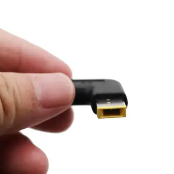 USB-C 3.1 Tip C Ženski Pravokotnik Moški USB PD Emulator Sproži pod Kotom DC Napajalni Adapter Pretvornik Za Lenovo Prenosnik Thinkpad