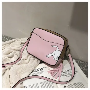 Disney 2019 Nove Ženske Ramenski Messenger Bag Anime Risani Lik Vzorec Dama Vrečko Mode PU Materiala Stranka Messenger Bag