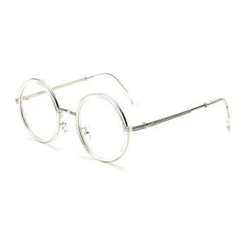 Zilead Retro Krog Očal Okvir Moški Ženske Pregleden Objektiv Optični Sepectacles Navaden Očala Očala Unisex