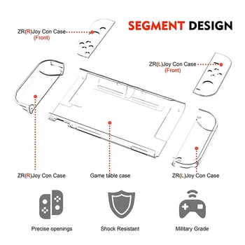 6 v 1 Komplet Torba za Nintendo Stikalo Primeru Trdo Lupino EVA Izvajanje Kritje za Nintend Stikalo Joycon Konzole Igre igralne palice za dodatno Opremo