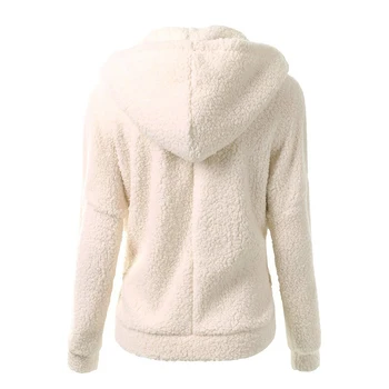 Pozimi, Jeseni Toplo Hooded Suknjič 2020 S-5XL Priložnostne Ženski Sweatershirt Plašč Trdna Mehko Runo Ženske Plašč