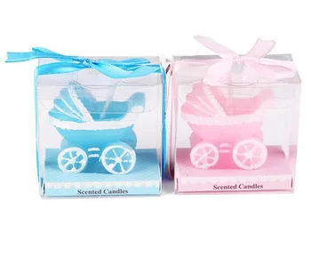 50 kos srčkan Mini Ustvarjalne Voziček Baby Rojstni dan Sveča Otrok Voziček Baby Prevoz Sveča Cupcake Torto Pokrivalo Stranka Dekoracijo Ponudbe