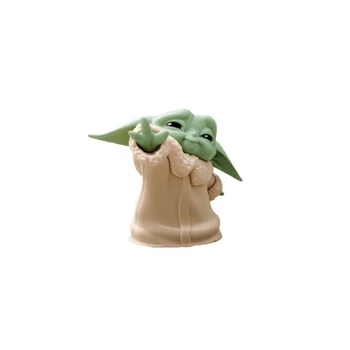 5pcs Star Wars Mandalorian Baby Yoda izterjavi Slika 4-6 cm Srčkan Hoy Igrače Novo Leto Božično Darilo za Otroke, Otroci