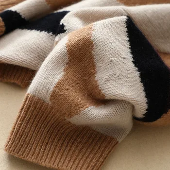 Visoka kakovost kašmir puloverji jeseni, pozimi oblikovalci nov slog batwing rokavi pulover ženske, svoboden argyle skakalec