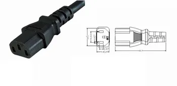 Moč Y Tip Splitter prilagojevalni Kabel za En Avstralski Čep Moški-3x C5 Ženski Kabel za Računalnik gostiteljice zaslon