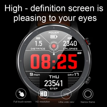 Timewolf Pametno Gledati Moške EKG PPG Srčni utrip Smartwatch IP68 Vodotesen HD Zaslon, Pametno Gledati za Android Telefon Huawei Samsung