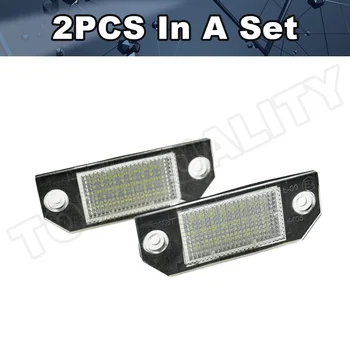 2PCS/Niz Napak LED Številko registrske Tablice Luči Čisto Bela Lučka Za Ford Focus MK2 C-MAX 2003 2004 2005 2006 2007 2008