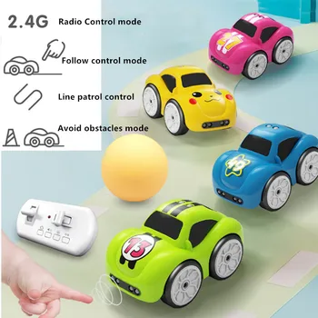RC Inteligentni Senzor Daljinski upravljalnik Risanka Mini Avto Radio Nadzorovanih Električni Avtomobili Način Smart Glasbo, Svetlobo, Igrače za Otroke