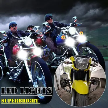 2PCS LED motorno kolo Luči 4000 LM Žaromet 12V 6 lučka kroglice Motocikla Smerniki Nepremočljiva Meglo Super svetla Žarnica