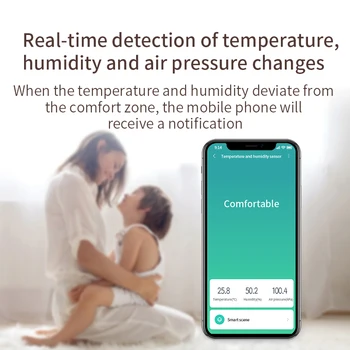 Xiaomi Aqara Temperatura Smart Zračni Tlak, Vlažnost Okolja Senzor Daljinski upravljalnik Zigbee Delo S Prehodom Hub Homekit APP