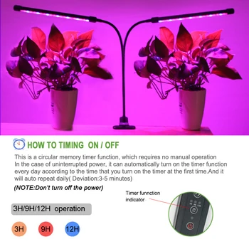 Led Grow Light 9W 18W 27W USB Ffs Lučka Za Rastline Celoten Spekter Časovnik Svetilke Za Notranjo Cvetje Desk Rastline Okno Rastlin Raste