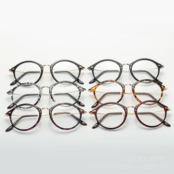 Blagovne znamke Oblikovalec Retro Slim Krog Ženska Optičnih Očal Okvir Lady ' s Vintage Jasno, Leče Očala Okvirji Računalnik Očala Rxable
