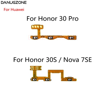 30PCS/Veliko Za Huawei Honor 30 Pro / Čast 30-IH Nova 7SE Gumb za Vklop Stikalo & Volume Gumb On / Off Flex Kabel