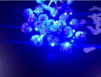 2000Pcs/veliko Barve, Okrogle Led RGB Flash Žogo Svetilke Mini Balon Luč Za Novo Leto svate, Dekoracijo Dal v Luč